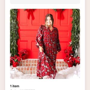 New shop Talulah! Chic Red Floral Long Sleeve Dress